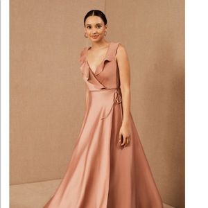 BHLDN Charmeuse Maxi Dress in Sedona Sunset